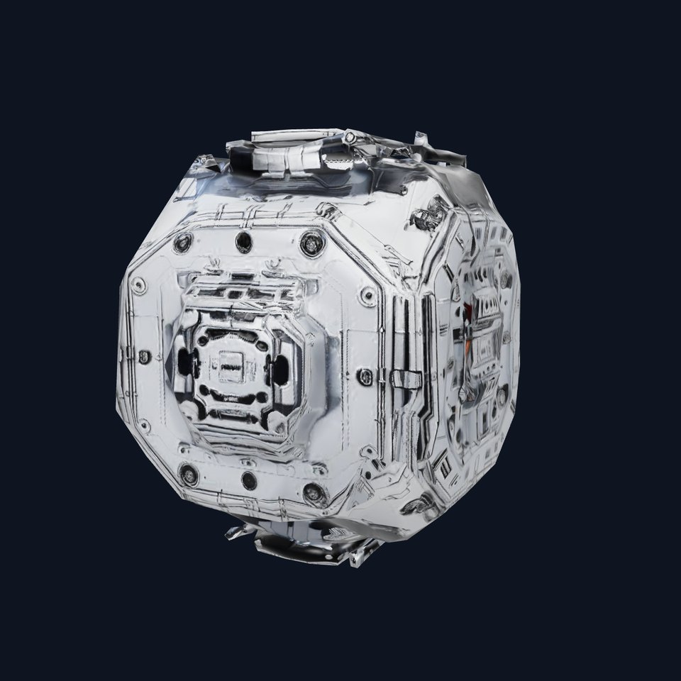 Futuristic Industrial Cargo Unit Model Pack